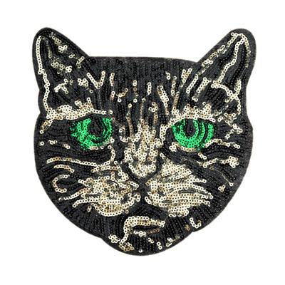 

Fashion Sequins Embroidery Iron on Patches Cloth Sticker for DIY Applique