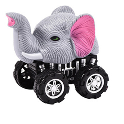 

Tailored Mini Vehicle Animal Pull Back Cars with Big Tire Wheel Creative Gifts for Kids