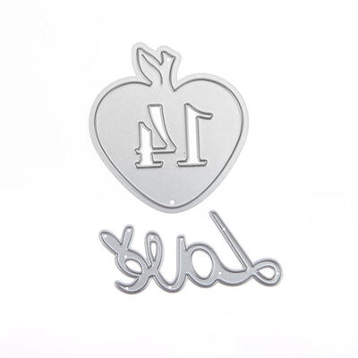 

2pcs Love Heart Metal Cutting Die Stencil DIY Scrapbooking Album Embossing