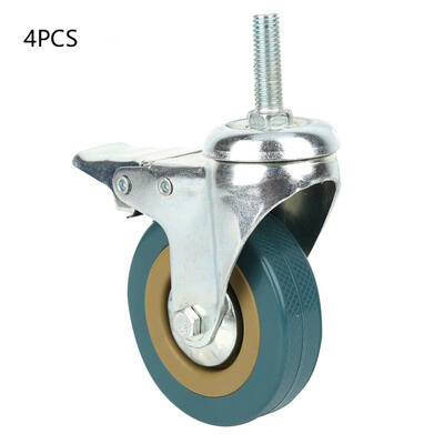 

Greensen 4pcs 3 inch Universal Swivel Bearing Caster Wheels for Trolley Suitcases with Brake