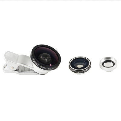 

Original Lieqi 3 in 1 Super Wide-angle 04X Fish Eye 180 Degree Macro 10X Photo Lens for iPhone 6S 6 Plus Samsung S7 S6 Edge Mobil