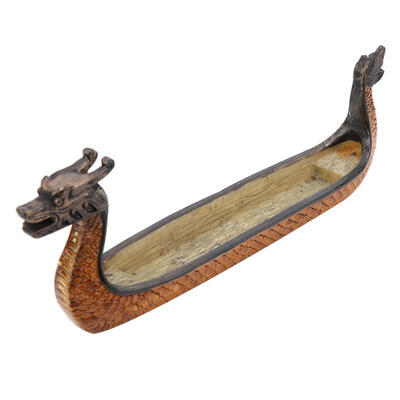 

Greensen Ornaments Dragon Incense Stick Holder Resin Burner Hand Carving Censer