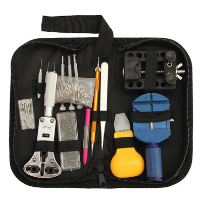 

144pcs Professional Watch Case Holder Tools Set Clock Adjustable Back Case Opener Spring Bar Remover Kit
