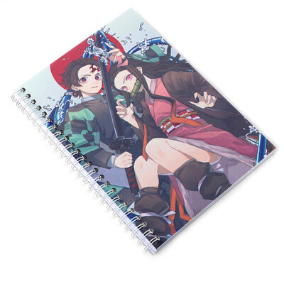 

redCherry Anime Demon Slayer Kimetsu no Yaiba Notebook Diary Stationery Notepad Cartoon Writing Notebook