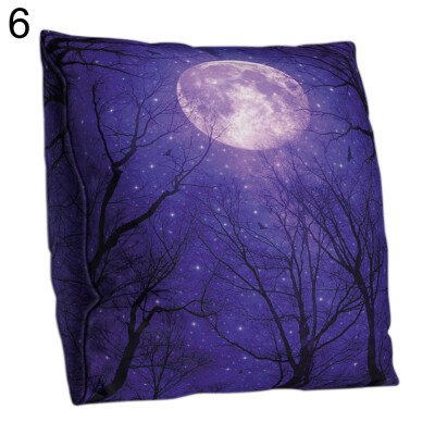 

Double-sided Printed Tree Map Star Sky Pillow Case Cushion Cover Sofa Bed Decor