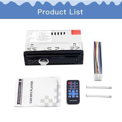 

12V Updated Bluetooth Car Stereo Audio FM LED Display Aux Receiver TF USB MP3 Radio Player Autoradio Radio with Remote Control
