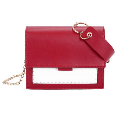 

Women Vintage Mini Square Bags PU Splicing Casual Shoulder Crossbody Bag