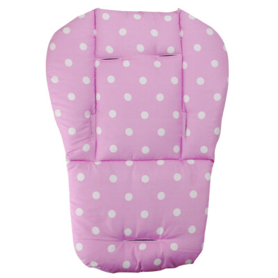 

Baby Infant Stroller Seat Pushchair Cushion Cotton Mat White Dot