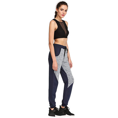 

Tailored Women Pants Color Block Casual Tie Waist Yoga Jogger Pants