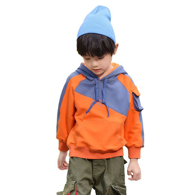 

GONGXICHEN 2019 autumn new boy hooded pullover sweater sweater sports 14983