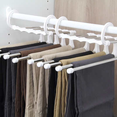 

Stainless Steel Magic Pants Rack Multi-Layer