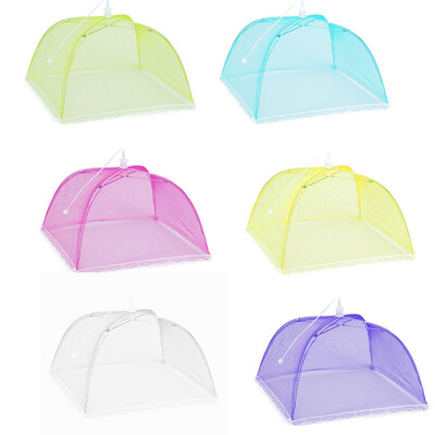 

Siaonvr Set 6 Large Pop-Up Mesh Screen Protect Food Cover Tent Dome Net Umbrella Picnic