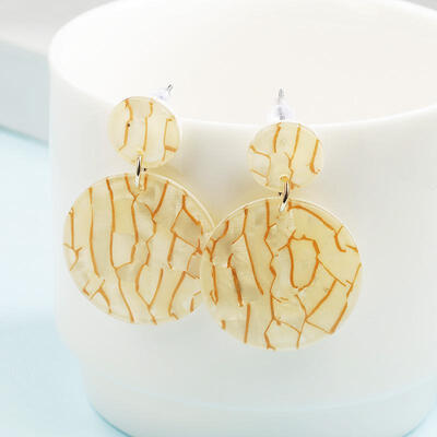 

Korean Popular Earrings Geometric Round Acrylic Dangle Drop Earrings For Women Statement Earings Fashion Jewelry 2019 Oorbellen