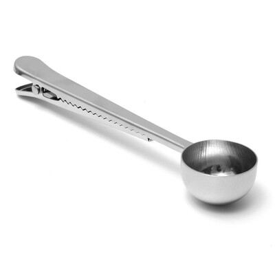

Measuring Tools Stainless Steel Coffee Scoop with Bag Clip