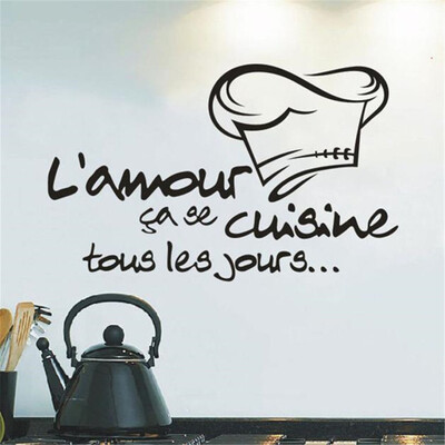 

〖Follure〗Lamour French Removable Art Vinyl Mural Home Room Kitchen Decor Wall Stickers