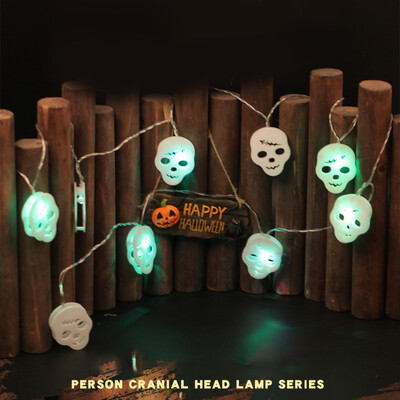 

〖Follure〗Halloween Skull Bone Light String Light String Decoration Light 10 LED 25M