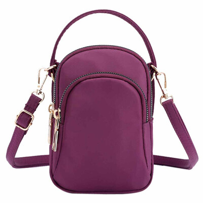 

Tailored Womens Shoulder Messenger Bag Lightweight Nylon Bag Mobile Phone Headset Bag