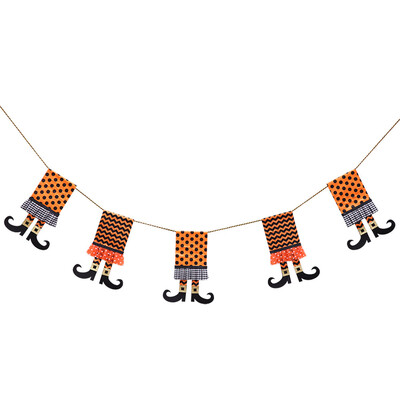 

〖Follure〗Pull Flower Theme Long Hanging Bunting Banner for Halloween best