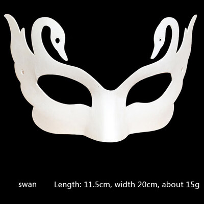 

FUNNYBUNNY DIY Unpainted Masquerade Masks Plain Halloween Half Face Masks Masquerade Masks Paper Childrens Hand-painted