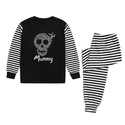 

Tailored Women Family Matching Halloween Bat Skull Pajamas Pants Sets Sleepwear Nightwear