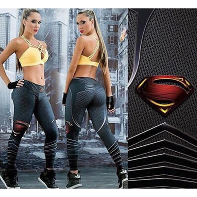 

Women Yoga Fitness Leggings Running Gym Stretch Sports High Waist Pants Trousers