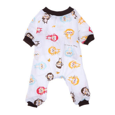 

Printing Pet Dog Pajamas Cotton Knitting Puppy Jumpsuit Sleeping Clothes