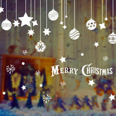 

Tailored Merry Christmas Background Wall Decoration Removable Wall Stickers