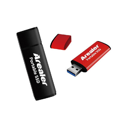 

Arealer Mini Solid State Drive SSD Solid State USB Flash Disk Solid State High Speed Storage Black64GB
