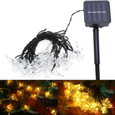 

Solar light string 20led elk shape Christmas tree string lights outdoor gar