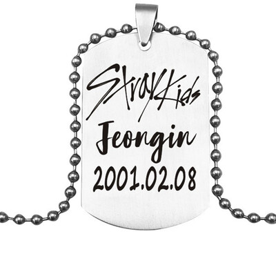 

Straykids Stray Kids Pendant Necklace Fashion Jewelry Silver Titanium Chain Necklaces & Pendants