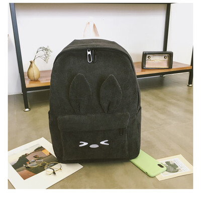 

Womens School Bag Backpack Cute Rabbit Ears Backpack