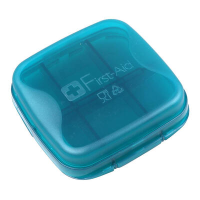 

Portable Translucent Drug Storage Box Pillbox Travel Emergency Medicine Bag