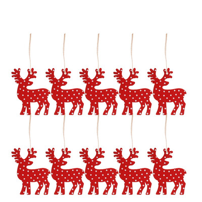 

Siaonvr 10 pieces of wooden pendants Christmas decorations home improvement gifts