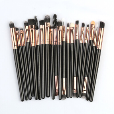 

Toponeto 20Pcs Makeup Brushes Powder Foundation Eyeshadow Eyeliner Lip Cosmetic Brush