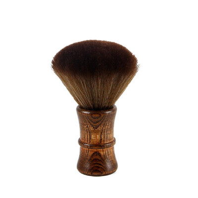 

Professional Neck Hair Cleaning Brush with Wooden Handle Makeup Brush Hair Grooming Shaving Sweeping Brush Tool