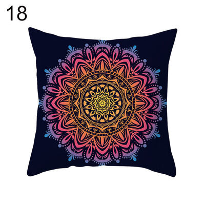 

Mandala Flower Pattern Throw Pillow Case Cushion Cover Home Office Sofa Decor