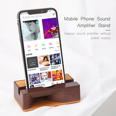 

Mobile Phone Sound Amplifier Stand Wooden Cell Phone Stand with Sound Amplifier Phone Holder Desk Support