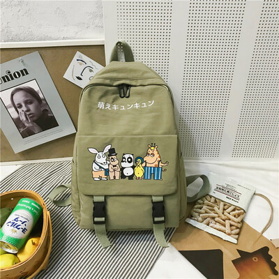 

Insfeng schoolbag female Korean version high school backpack undergraduate antique feeling junior high school girls shoulder bag