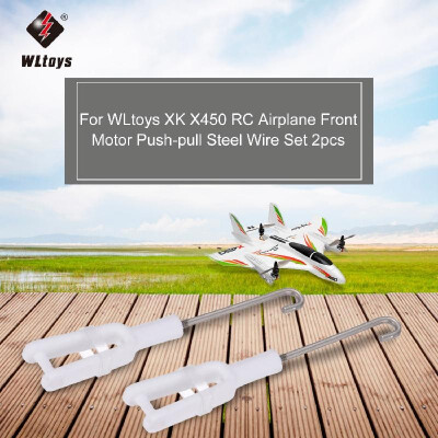 

WLtoys XK X450 RC Airplane Aircraft Helicopter Fixed Wing Front Motor Push-pull Steel Wire Set 2pcs