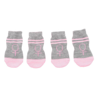 

4pcs Non-Slip Pet Socks Dog Foot Cover Cute Pet Rubber Bottom Teddy Socks