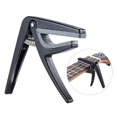

Professional Single-handed Quick Change Ukelele Capo Plastic Steel Black