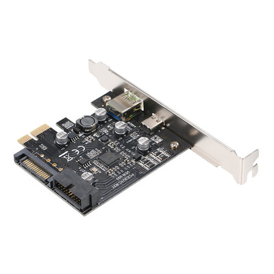 

PCI-e to USB31 Type-C Expansion Card PCI-E to USB Fast Charge with 19Pin Front Adapter Card GEN1 5G PCI-express