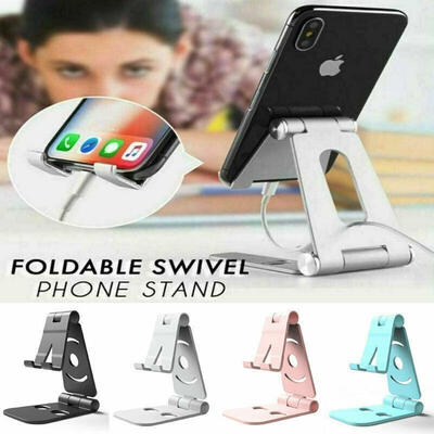 

Universal Adjustable Mobile Phone Holder Stand Desk Swivel Foldable Portable