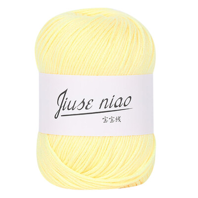 

Siaonvr 1PC 50g Chunky Colorful Hand Knitting Baby Milk Cotton Crochet Knitwear Wool D