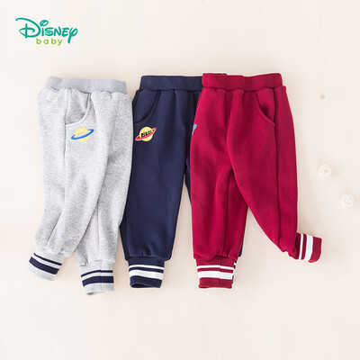 

Disney childrens clothing childrens ribbed foot pants pants boys plus velvet trousers 2019 autumn new casual pants 193K866 jujube red 4 years old height 110
