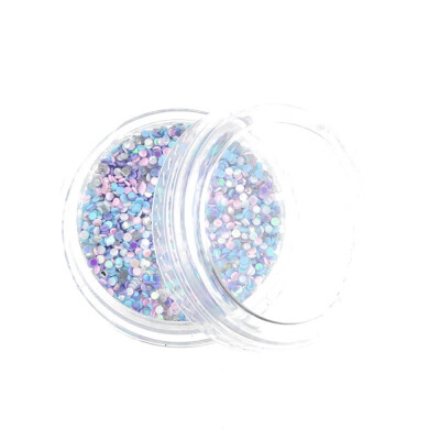 

Toponeto Colorful Round Sequins Nail Art Decorations Glitters DIY Nail Tools 12 Bottle