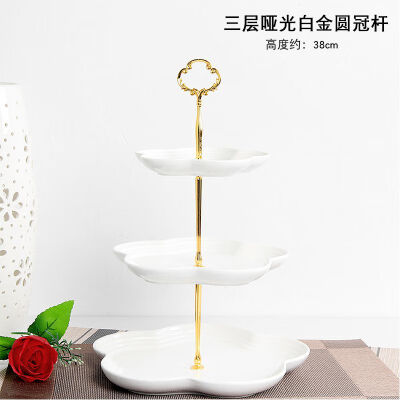 

Cake Stand Plate Bracket Stand New 2 Tier Cake Plate Stand Cupcake Fittings Silver Golden Wedding Party