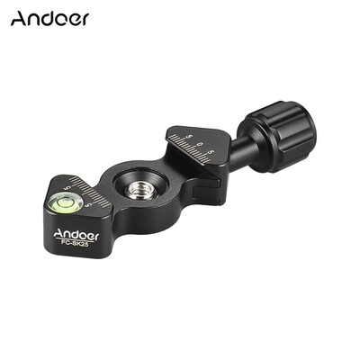 

Andoer FC-SK25 Universal Aluminum Alloy Quick Release Clamp Tripod Clamp Knob-Type 14" & 38" Screw Hole for RSS Arca-Swiss Kirk