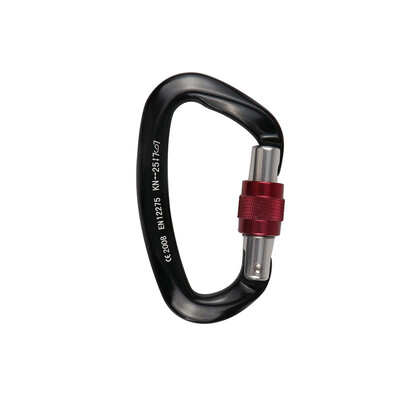 

Aluminum Carabiner Screw Locking Hook Rock Climbing Caving Rescue Tools