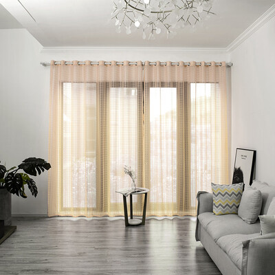 

Toponeto Leaves Sheer Curtain Tulle Window Treatment Voile Drape Valance 1 Panel Fabric